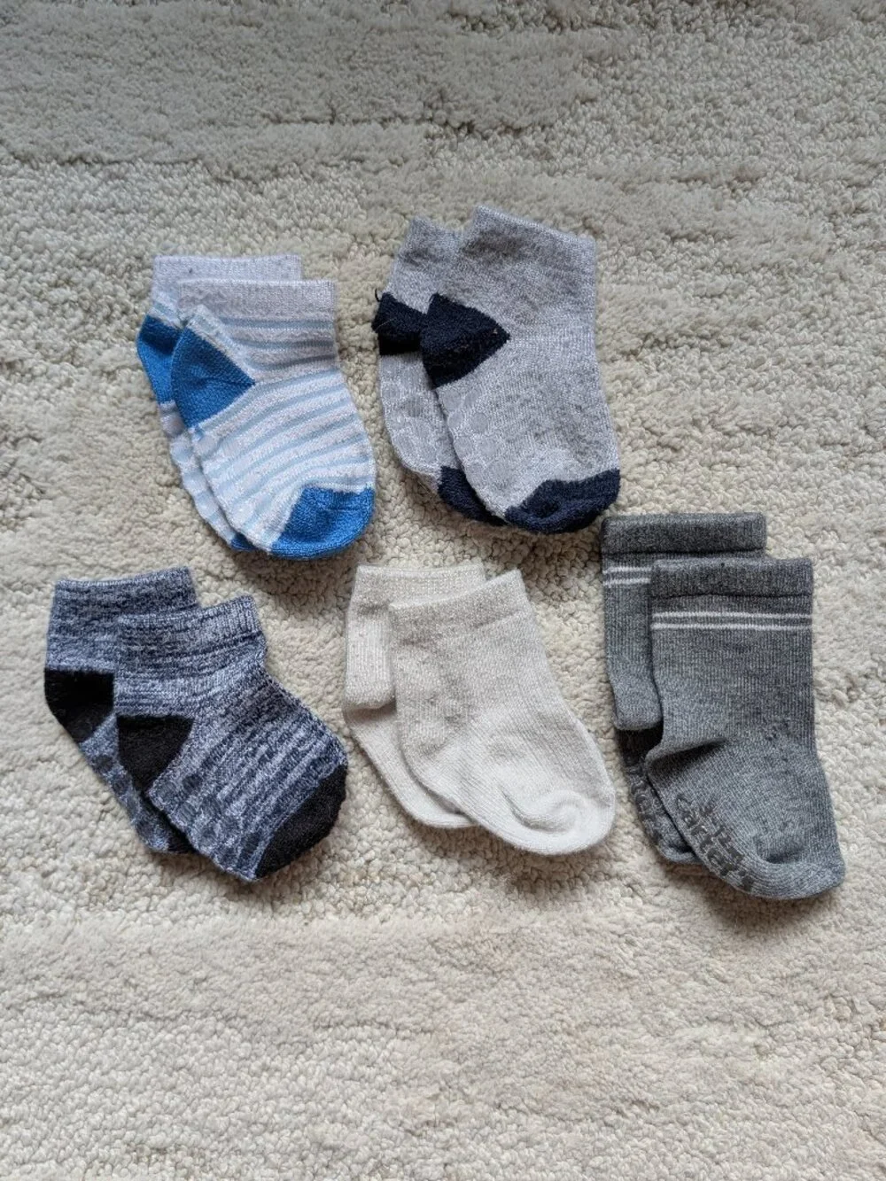 Socks for Baby's First Year - Newborn to 12-24 Month Sizes - 17 Total Pairs